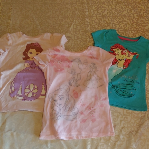 Disney Other - Princess T-shirts size 4T and 5